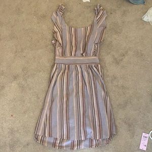 never worn striped open back dress